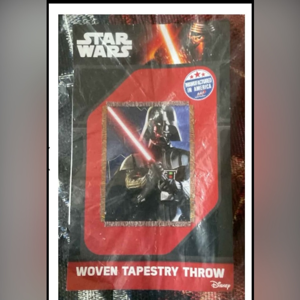 Disney Star Wars Tapestry Throw with Red and Black Design
